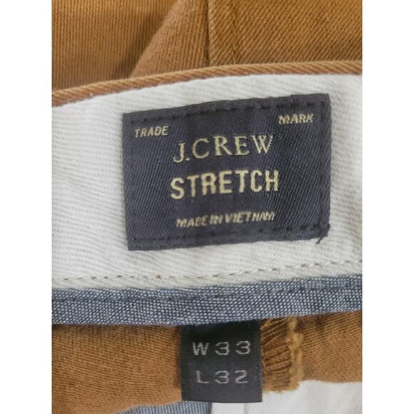 J.CREW 484 Slim-Fit Stretch Chino Pants Men's 33 X 32 Brown - Picture 11 of 11